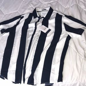 Denim & Flower Button Up